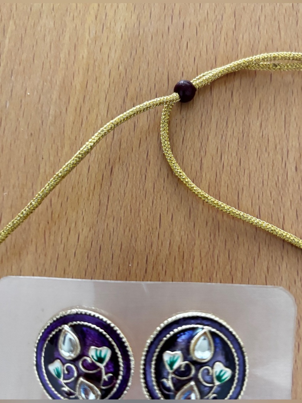 Indian Necklace and Earrings Set - Picture 3 of 4